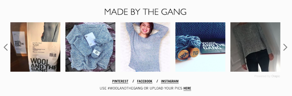 Wool and the Gang User Generated Content