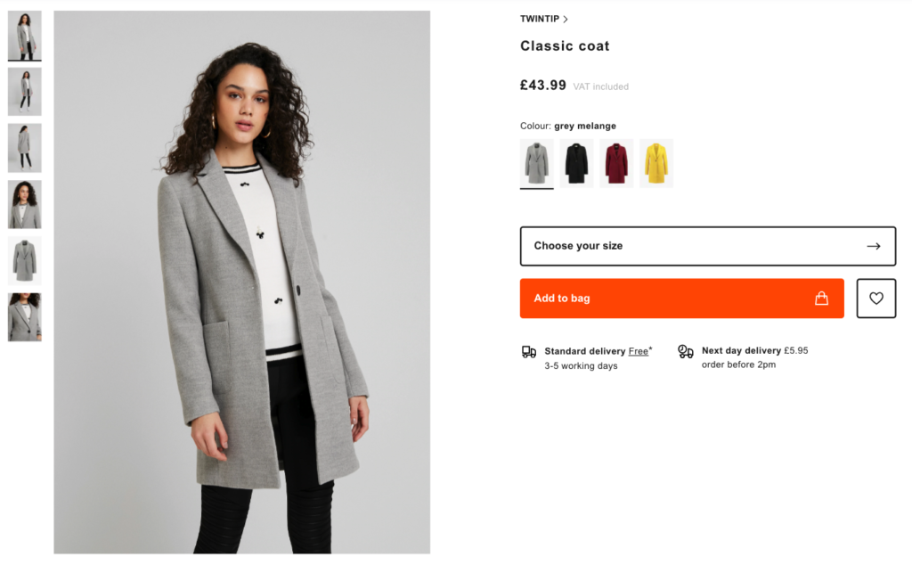 Zalando Product Page