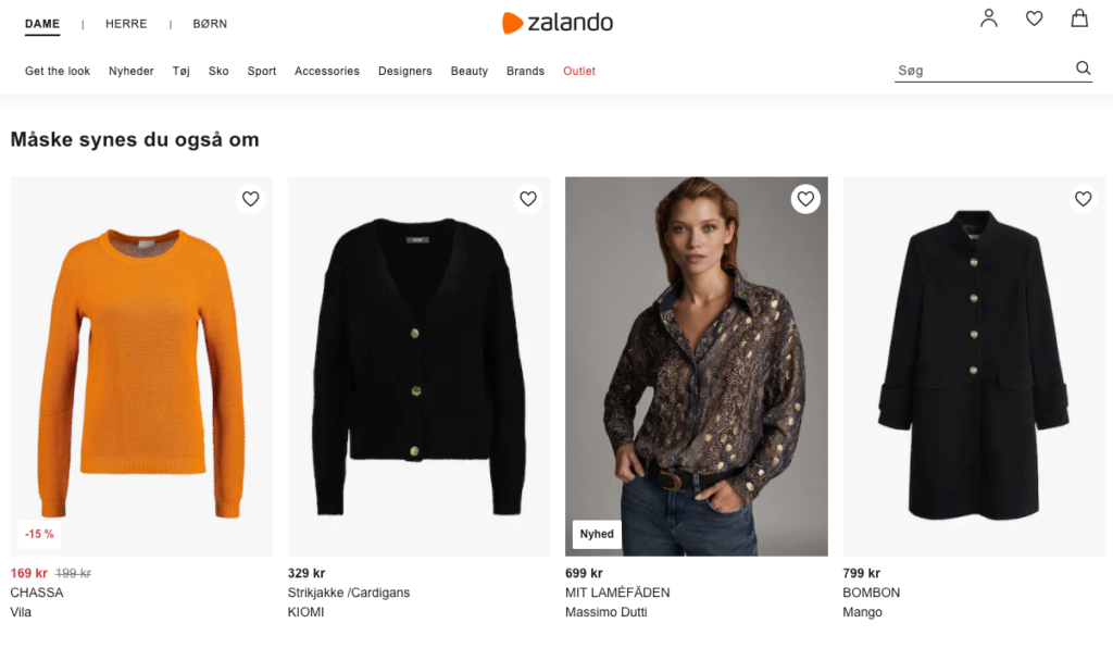 Zalando Recommended Products