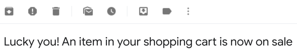 Zalando Subject Line