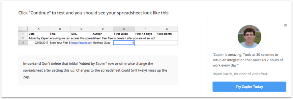 Zapier Slide-In Testimonial