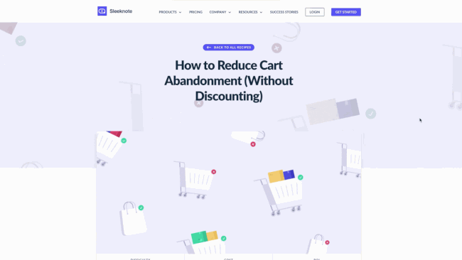 cart abandonment recipe