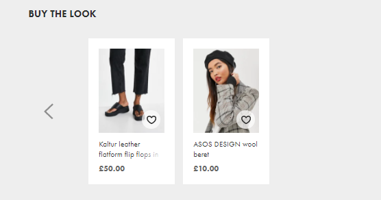 ASOS Cross-Sell With Buy the Look