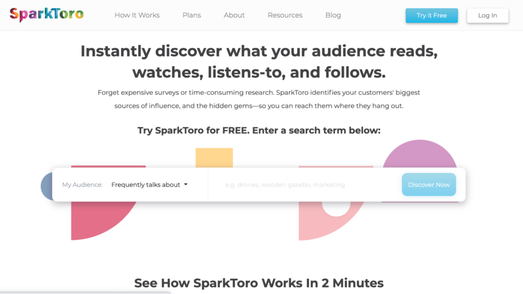 SparkToro Homepage