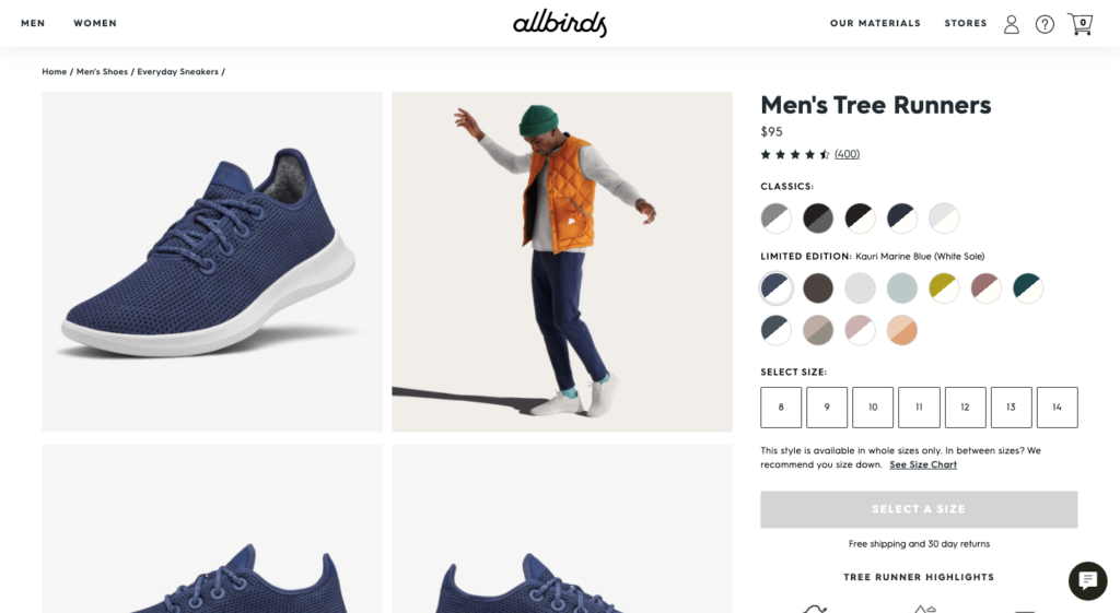 Allbirds Product Page 2