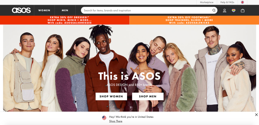 This Is ASOS Homepage