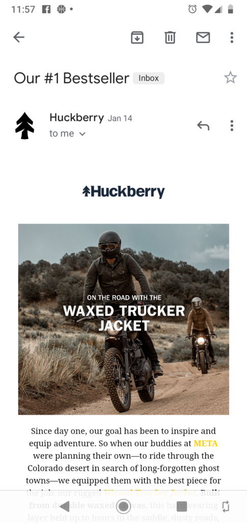 Huckberry Bestseller
