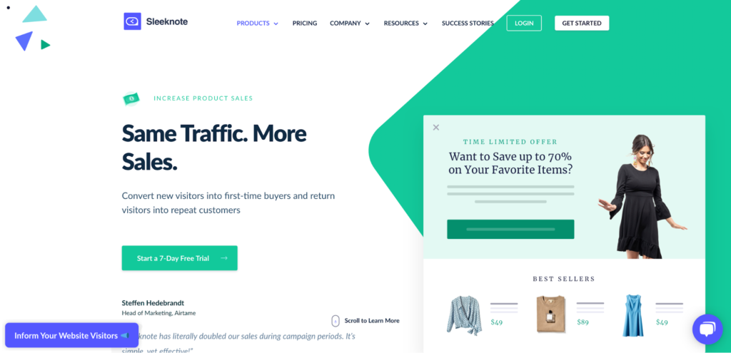 Increase Product Sales Page