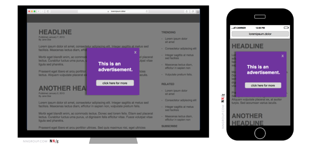 Popup Ads