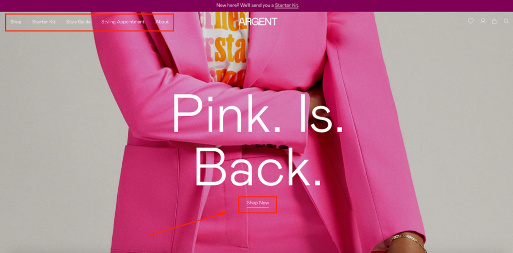 Argent Homepage