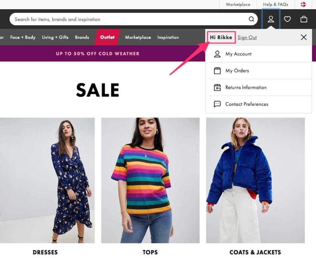 Asos Personalization