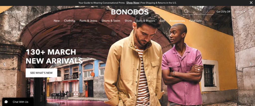 Bonobos Homepage