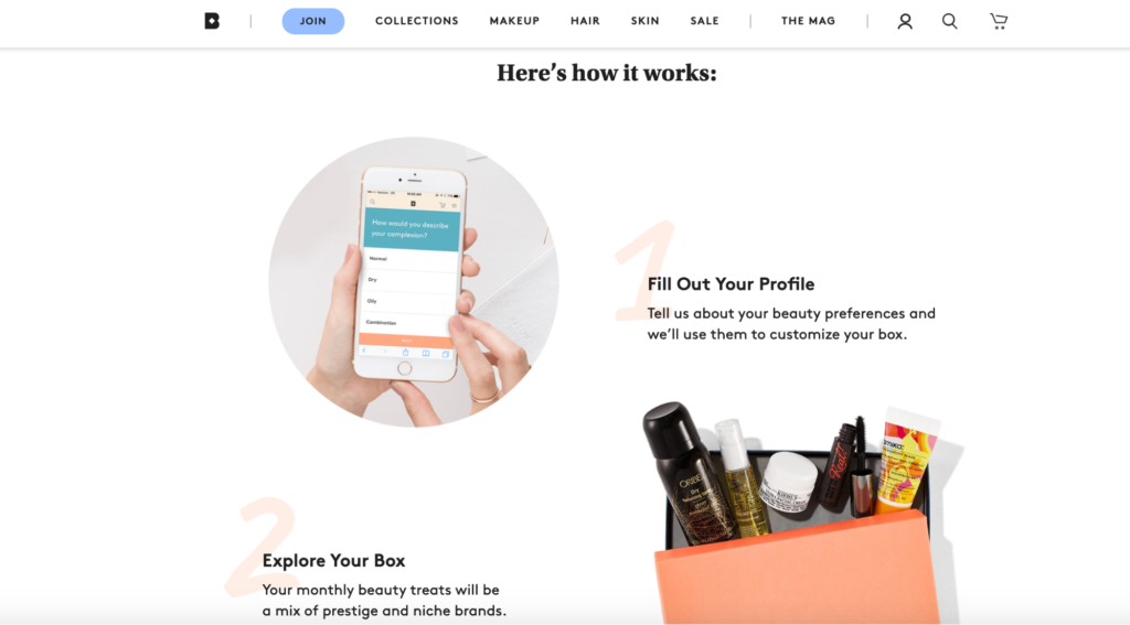 Birchbox Join Page