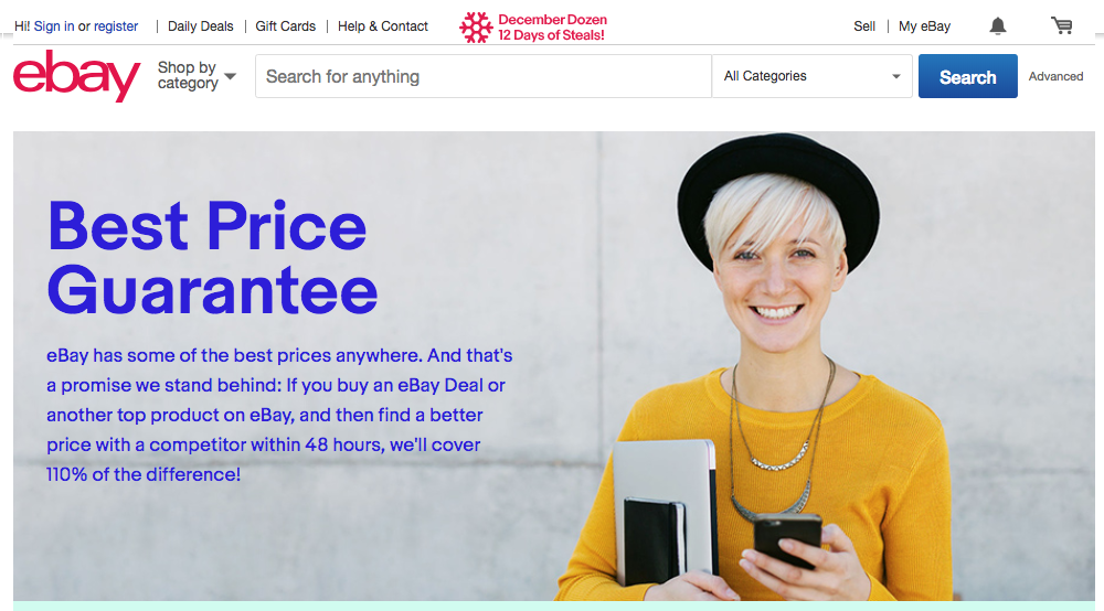 Ebay Landing Page