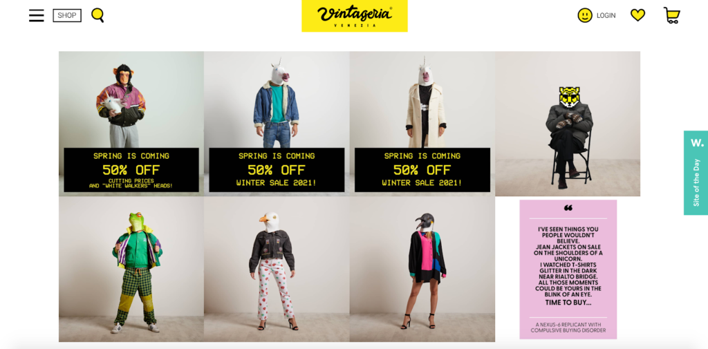 Vintageria Product List
