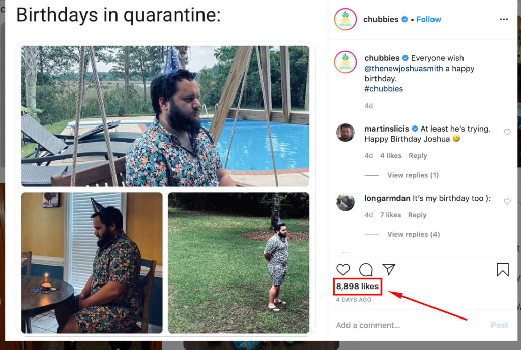 Birthdays In Quarantine Instagram Post