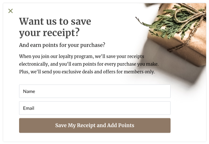 Want To Save Your Receipt