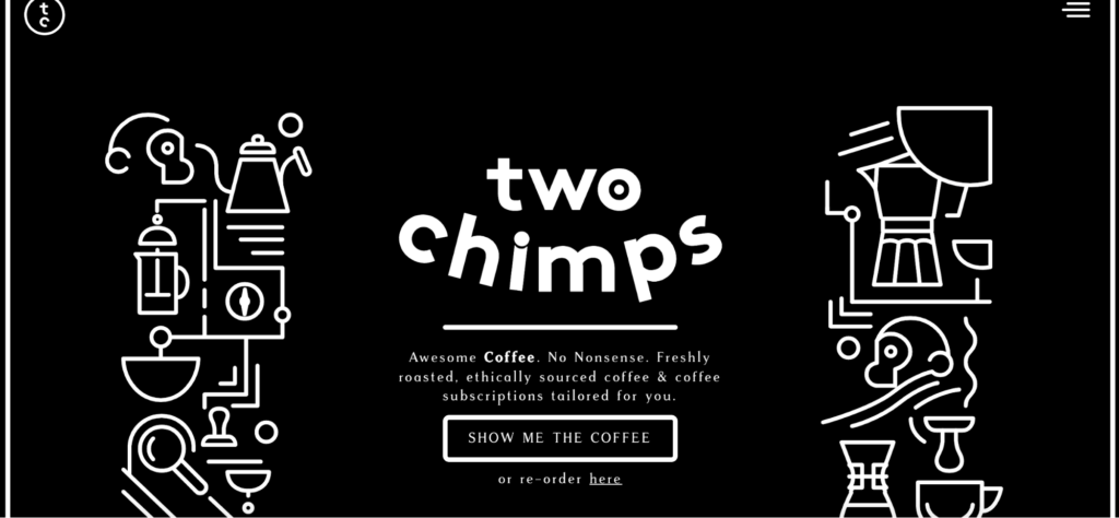 Two Chimps Coffee Slogan