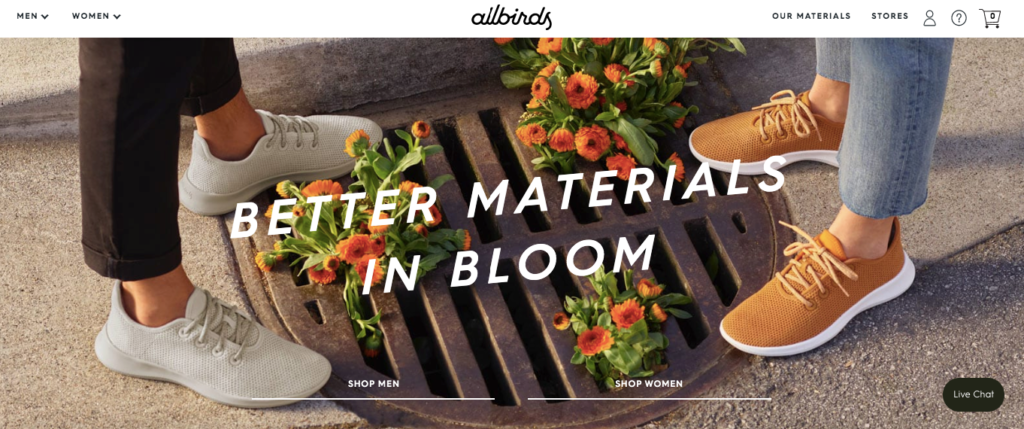 Allbirds Landing Page