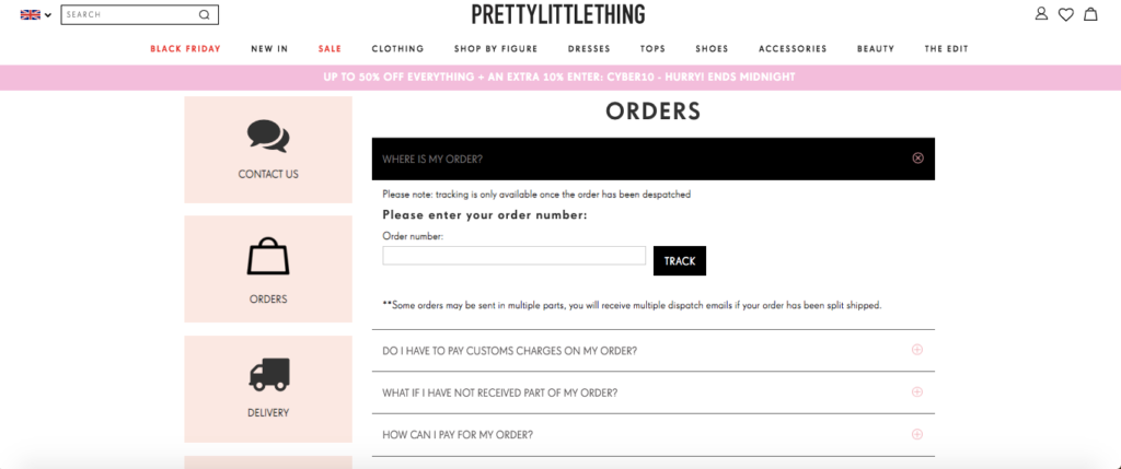 Pretty Little Things Orders