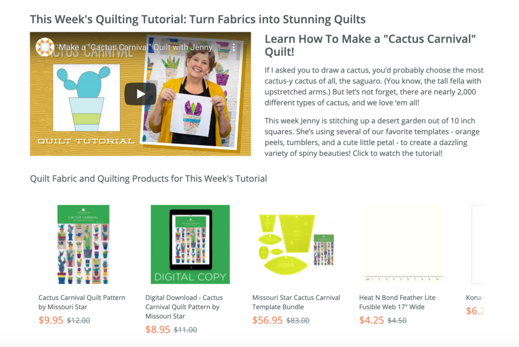 Weekly Quilting Tutorials