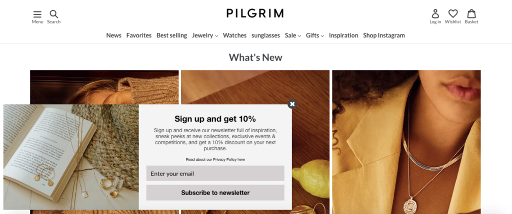 Pilgrim Side Popup
