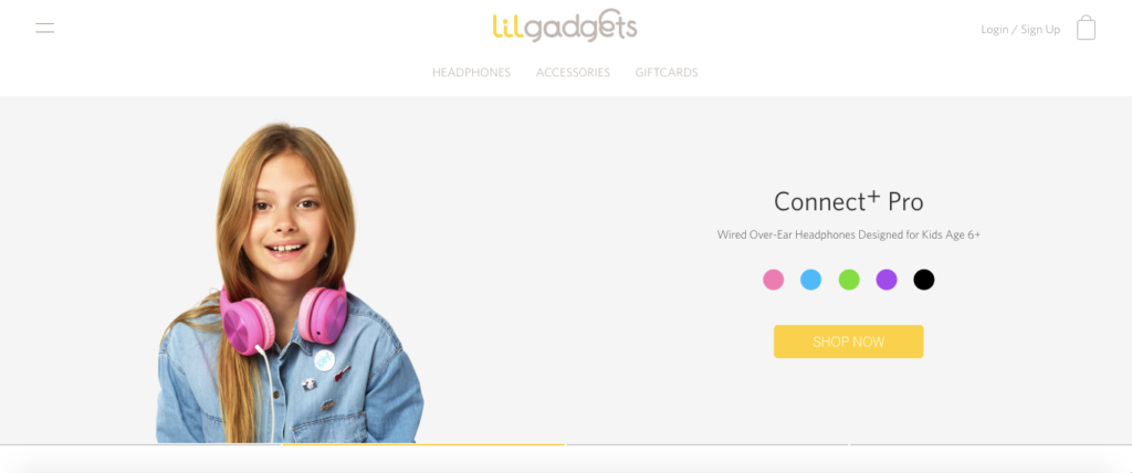 Lilgadgets Landing Page