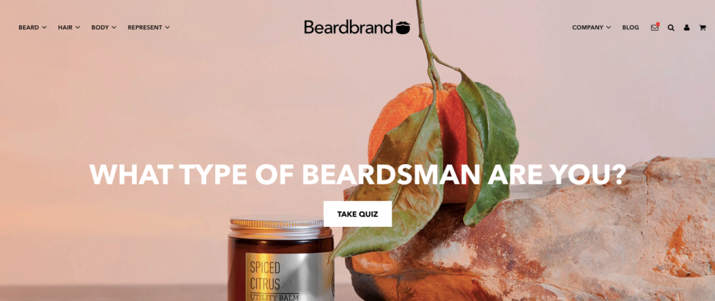 Beardbrand Homepage