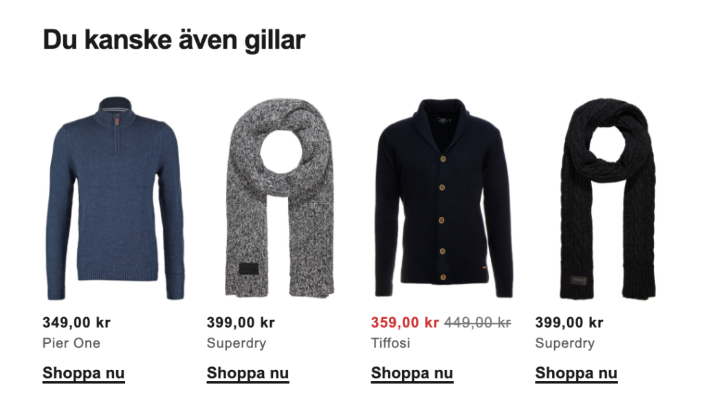 Zalando upsell