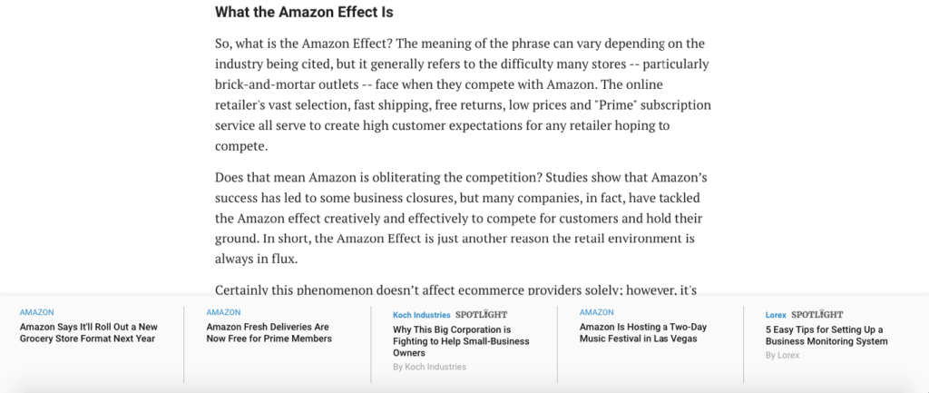 What Is Amazon Effect