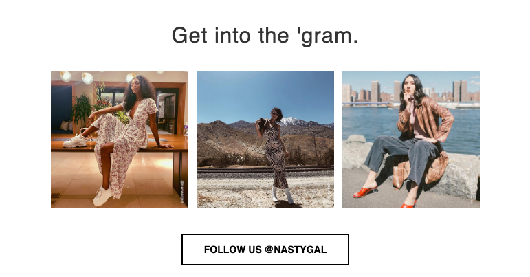 Nasty Gal Instagram Mentions