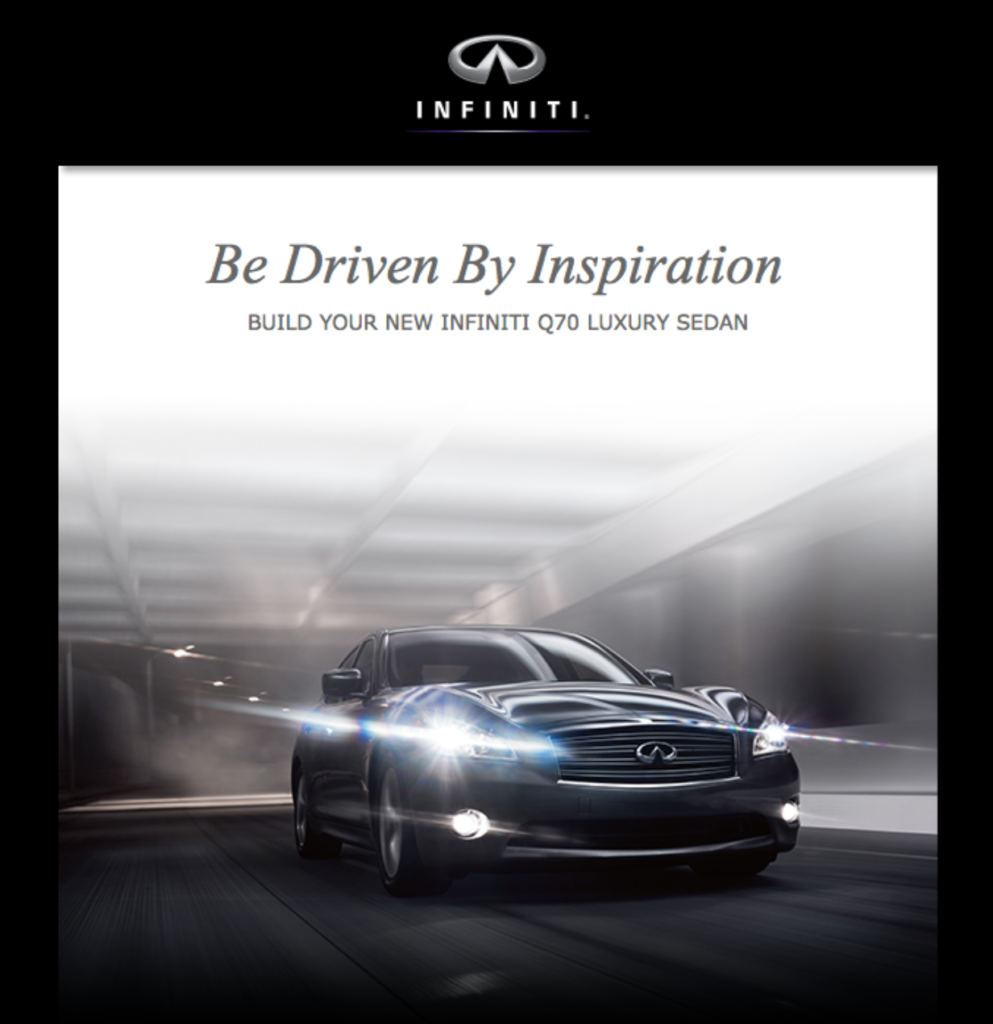 Infiniti Email Example