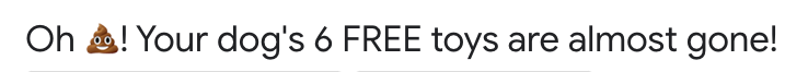 BarkBox Last Chance Subject Line Example