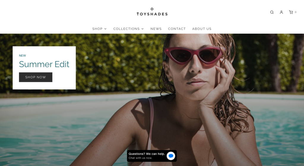 Toyshades Shopify Store Example