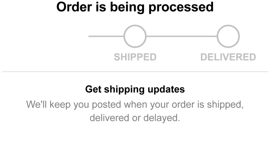 Order Is Being Processed