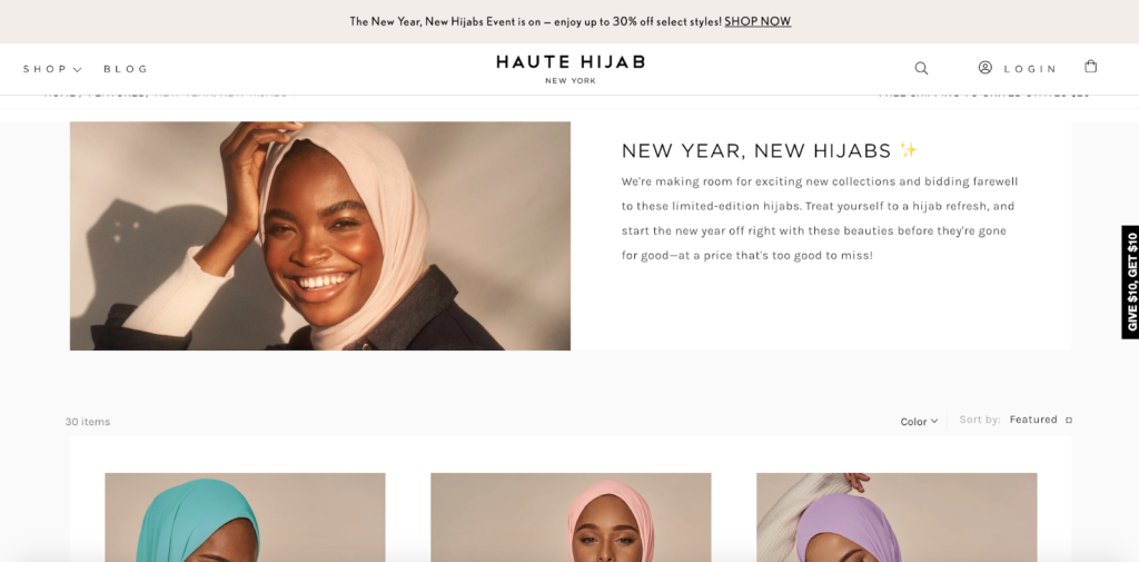 Haute Hijab Homepage
