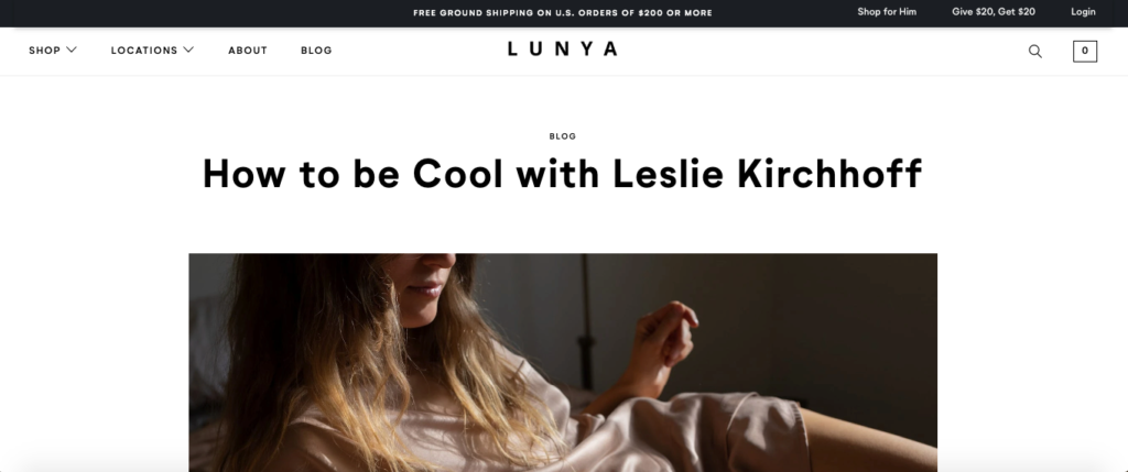 Lunya Article