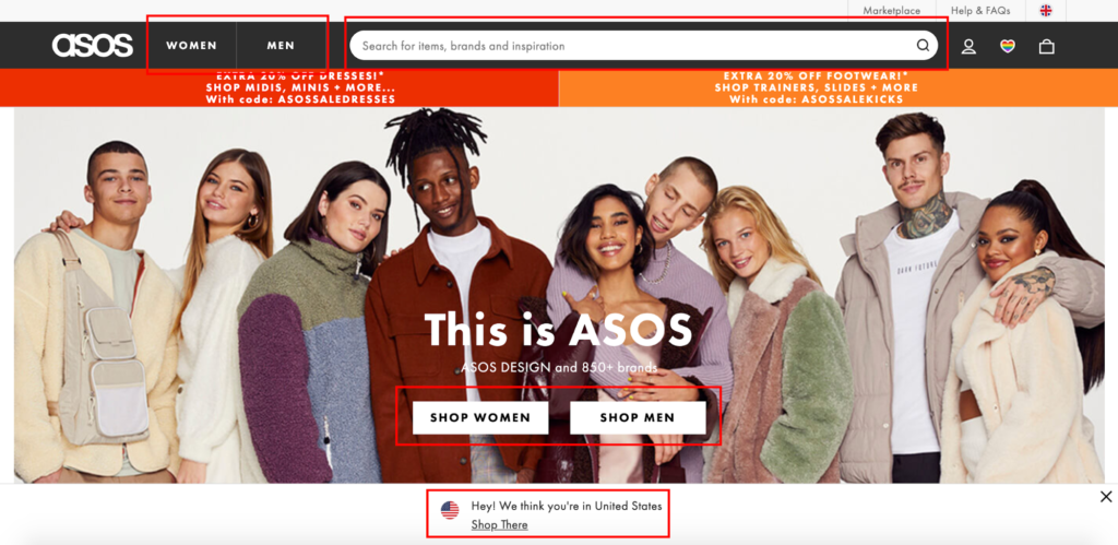 Asos Site Important Highlights