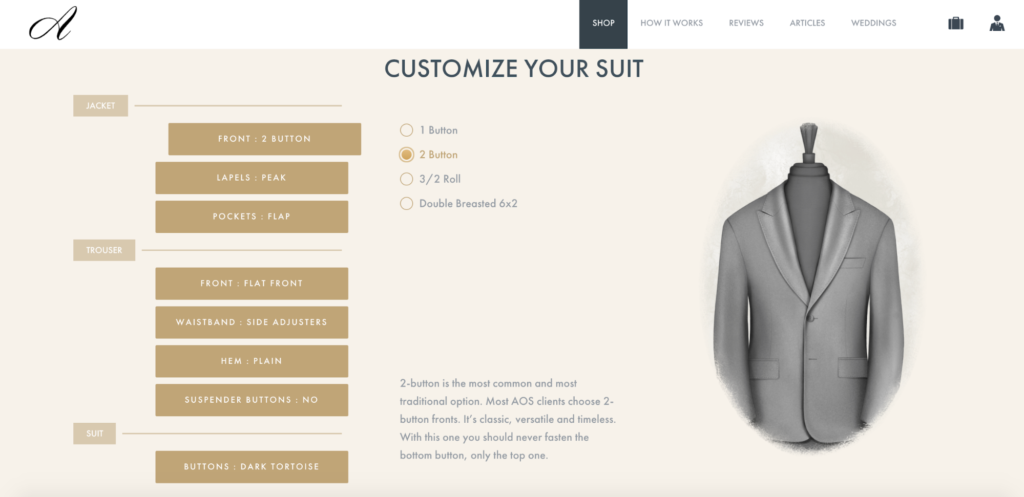 Customize Your Suit