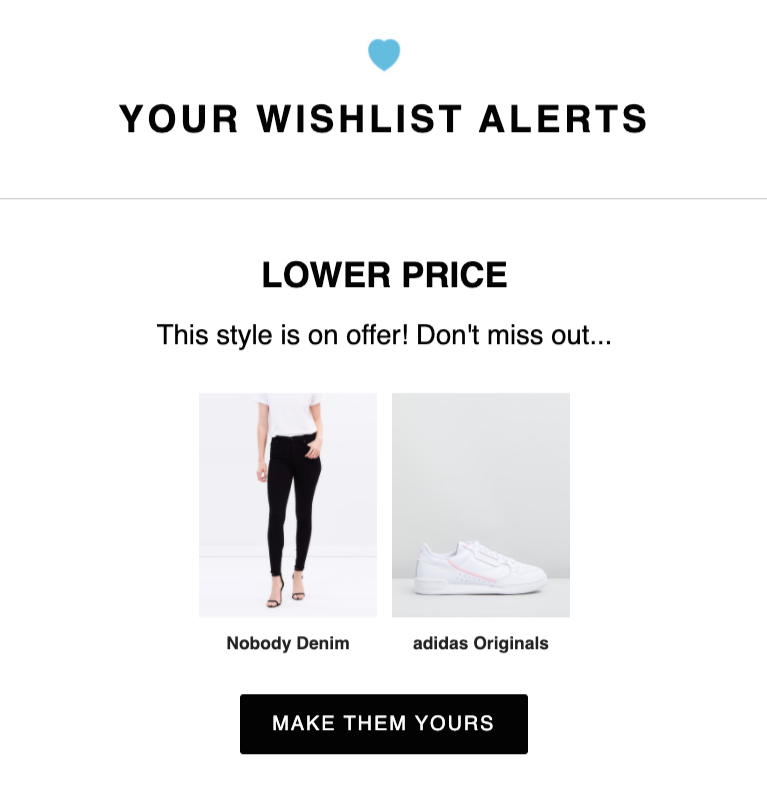 Lower Price alert
