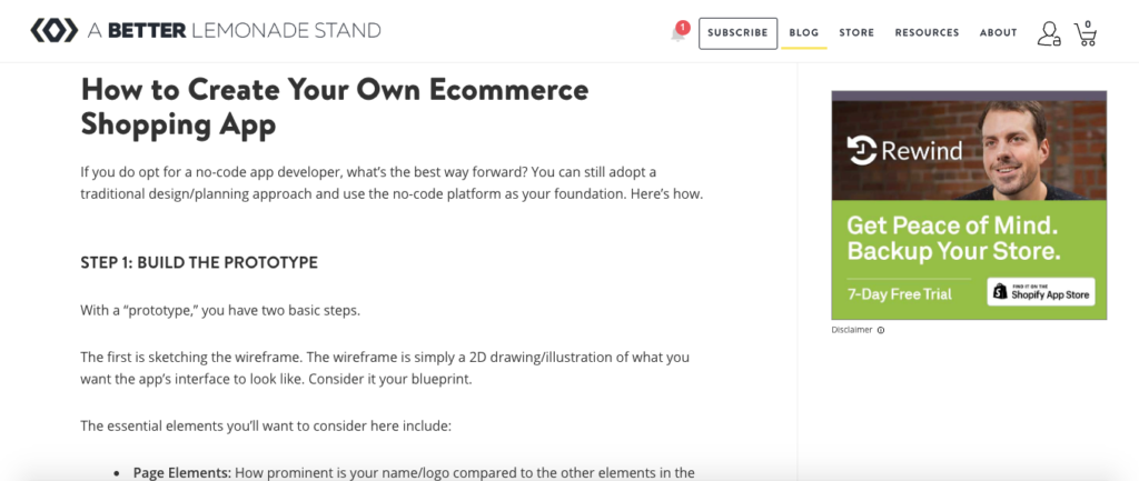Ecommerce Shopping App Creation