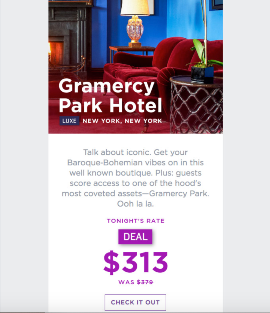 HotelTonigher Email Example 5