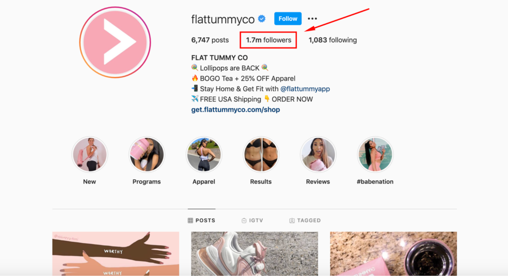 Flat Tummy Co Instagram