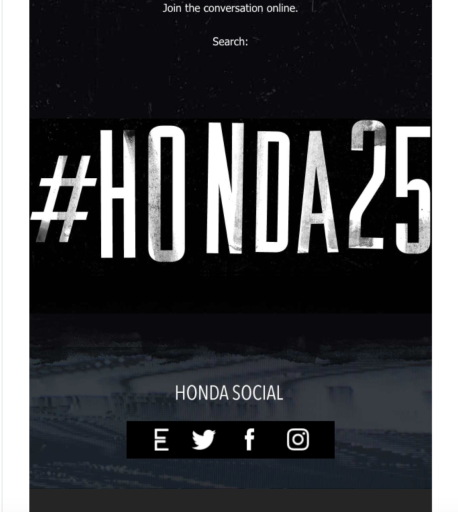 Honda Email Example 8