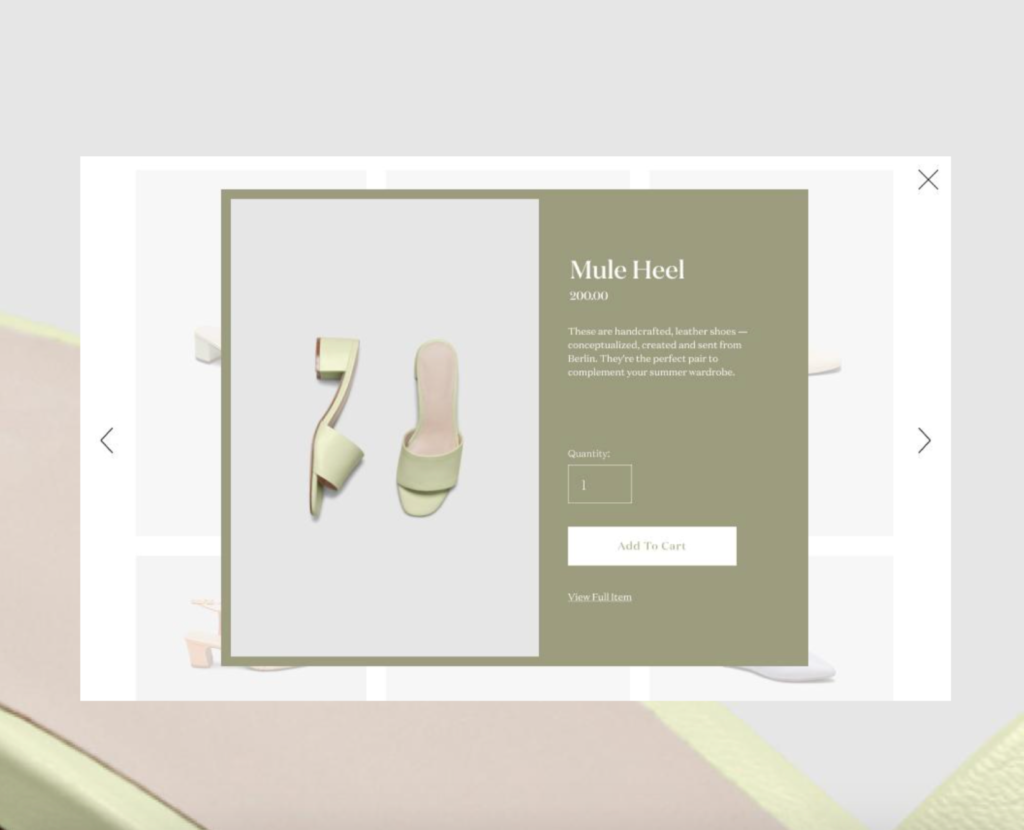 Squarespace Product Quick View