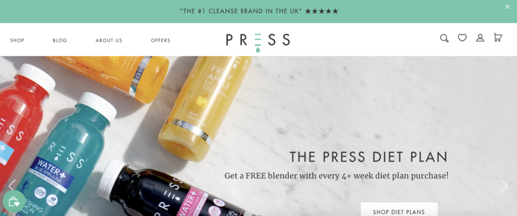 Press Diet Homepage