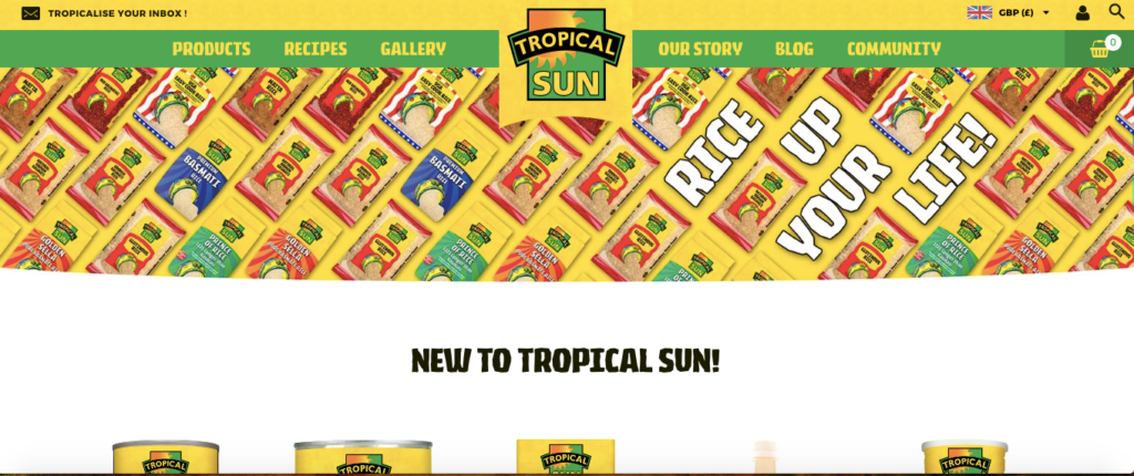 Tropical Sun Foods Homepage