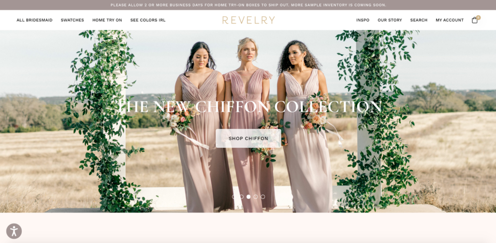 Customer Success Story: Bridal eCommerce Shop, Revelry - Ecommerce