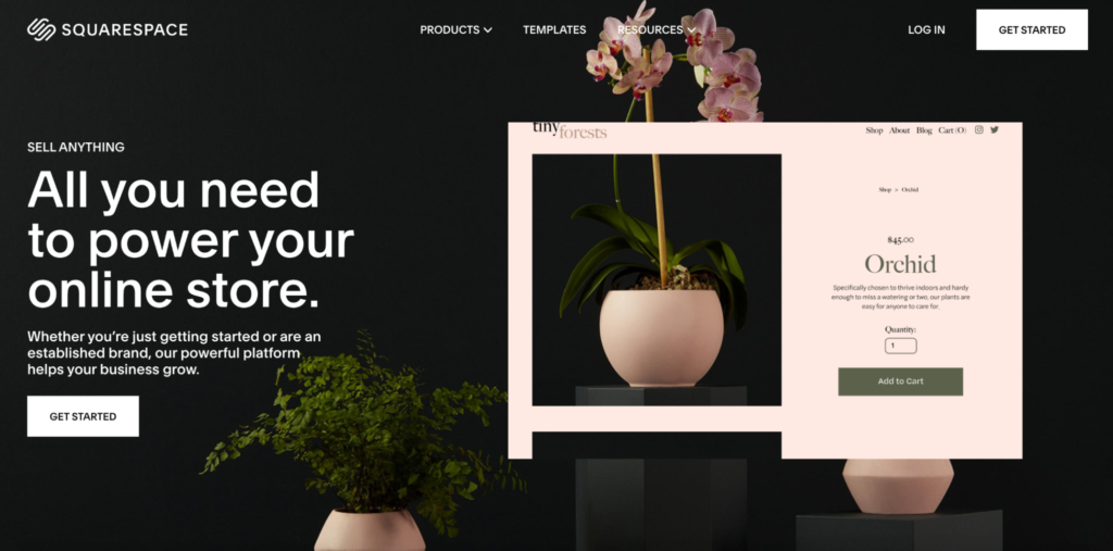 Squarespace Homepage