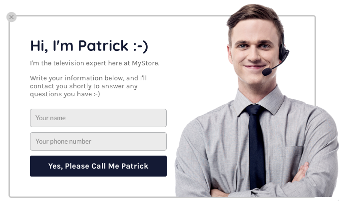 Hi I am Patric Popup